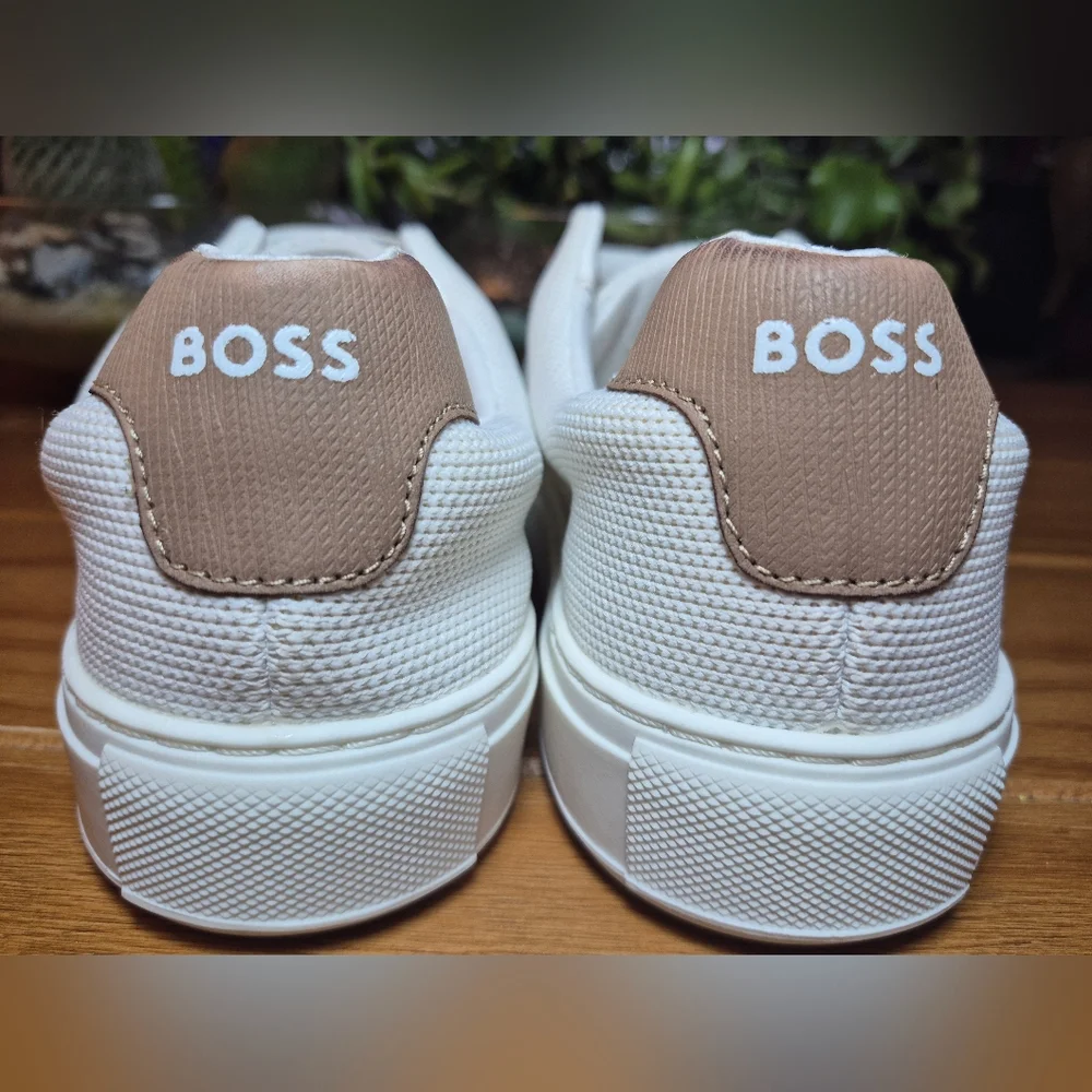 BOSS Katie Low‎ Cut Sneakers White (EU 39) Womens Size 8.5